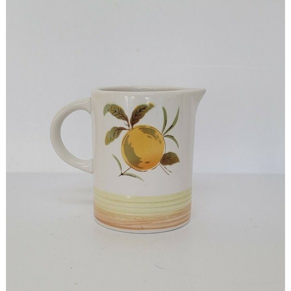 HARMONY HOUSE Sears Iron Stone TANGERINE Creamer Japan 4264 - Picture 2 of 4
